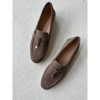 Замшевые лоферы в цвете капучино Арт 156-6